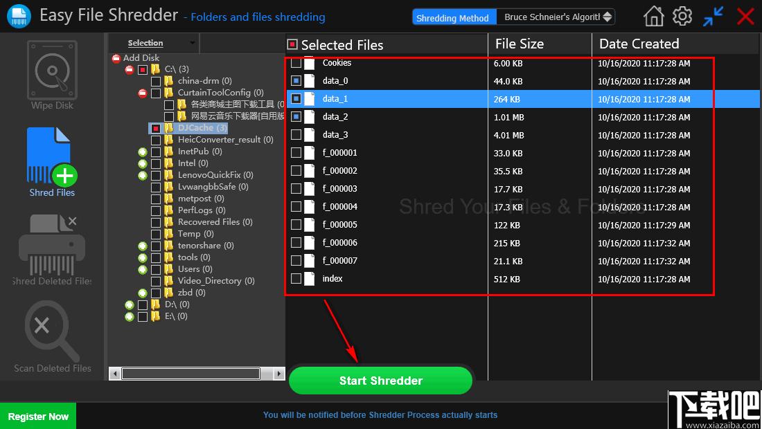Easy File Shredder下载,文件粉碎,文件删除,磁盘删除,数据删除