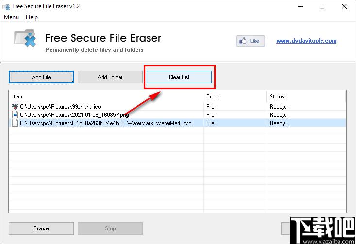 Free Secure File Eraser下载,安全删除,文件粉碎